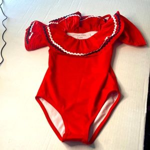 Janie and Jack Red, White and Blue swimsuit for girl (6)